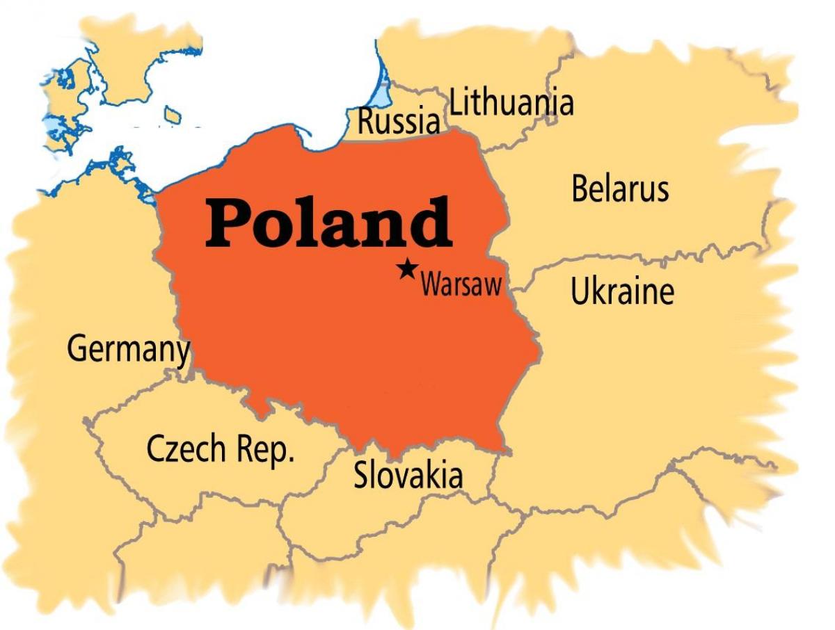 لهستان پایتخت نقشه